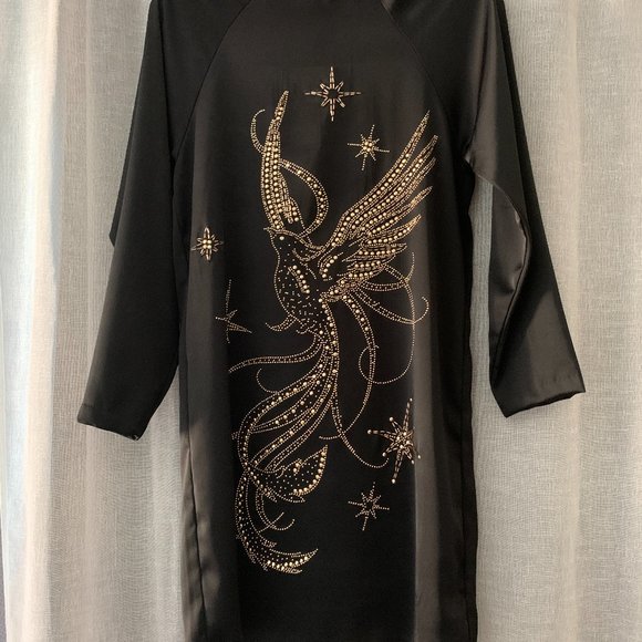 H&M Dresses & Skirts - H&M Black Satin Dress, Size 4